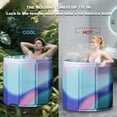 thumbnail image 5 of Gets 27" Portable Foldable Bathtub, Thermostatic Hot Ice Bathtub, PVC Outdoor Soaking Tub for Adults., 5 of 7