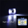 thumbnail image 3 of keepw Phare DEL 2 en 1 Feu Arrière 3 Modes Lampe Frontale Réglable Lampe Torche de Camping Lampe Lumière Randonnée Nuit Pêche Flash Bandeau Torche Bleu, 3 of 8