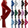 thumbnail image 1 of RKSTN Velvet Pants for Women Oversized Drawstring Slim Fits Straight Leg Sport Pants Womens Casual Solid Plus Size Velour Loose Soft Comfy Wide Leg No Pocket Athletic Jogger Pant Trousers, 1 of 8