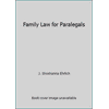 Family Law for Paralegals, Used [Hardcover]