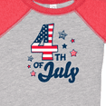 thumbnail image 4 of Inktastic 4th of July with Striped Stars Boys or Girls Baby Bodysuit, 4 of 5