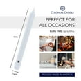 thumbnail image 3 of Colonial Candle Classics Unscented Taper Candle White, Dripless, 10 inch, 8 Hours Burn, Pack of 6, 3 of 6
