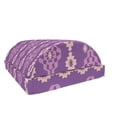 thumbnail image 1 of Purple Foot Rest, Retro Patterns Abstract Psychedelic Motifs Geometrical Shapes, Non-Slip Backing Adjustable Ergonomic Memory Foam Leg Support for Office, Violet Blush, by Ambesonne, 1 of 5