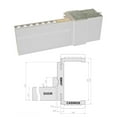 thumbnail image 4 of White Modern French Doors 64x96 with Strips, 4 of 6