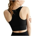thumbnail image 5 of Womens Longline-Seamless Sports Bras Racerback No Underwire Push-Up High-Impact Bralettes Ladies Stretchy Pullover Support Workout Underwear, 5 of 7