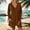 Brown, variant on BUIGTTKLOP Short Rompers for Women Beach Rompers 1 Piece Jumpsuits Shorts V Neck Short Jumpsuit Loose Overalls with Pockets