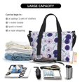 thumbnail image 4 of Travel Duffle Bag Fujiman Leaves Daisies Flowers Travel Tote Bags Carry on Luggage Waterproof Weekender Bags with Top Handle Adjustable Shoulde Strap for Travel Gym, 4 of 5