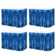 thumbnail image 1 of Faldas de mesa de flecos de papel de aluminio metálico Uxcell para fiesta Azul, 1 of 7