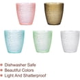 thumbnail image 3 of 7oz Acrylic Drinking Glasses 4Pcs Tumblers Drinkware, Reusable Unbreakable Water Glasses Cups Stackable Dishwasher Safe for Home Outdoors Restaurant,Coffee,7oz, 3 of 7