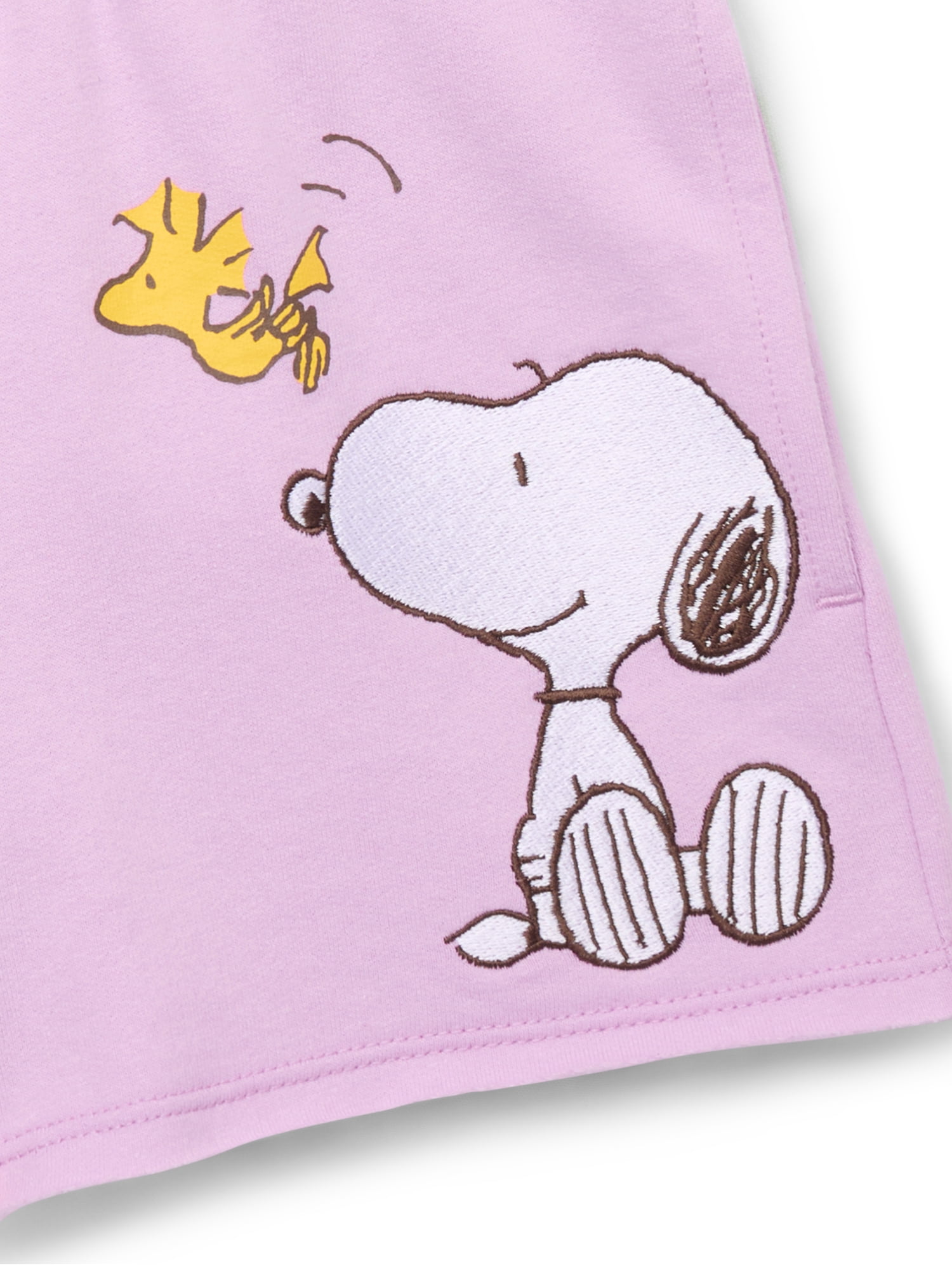 Peanuts Snoopy Girls Graphic Fleece Shorts, Sizes 4-16