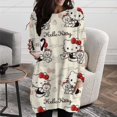 thumbnail image 1 of Camiseta con cuello redondo para mujer, ropa de calle elegante con estampado de Hello Kitty, informal, holgada, Y2K, Otoño, 2023, 1 of 4