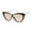 Oatmeal, variant on Women's MS128 Shield UVA and UVB Protective Cat Eye Fashion Sunglasses, 140mm