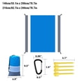 thumbnail image 2 of Tignapoo Portable Foldable Waterproof Outdoor Picnic Mat with TPU Coating, Windproof Beach Blanket for Camping, 210x200cm, Lightweight & Easy to Clean, Includes Storage Bag & Pegs, 2 of 6