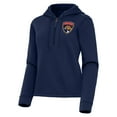 thumbnail image 2 of Women's Antigua  Navy Florida Panthers Contemporary Quarter-Zip Hoodie, 2 of 3