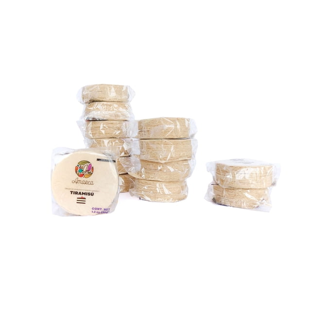 AMAREA® Obleas de Amaranto sabor Tiramisú | Snack Saludable Bajo en Calorías | Sin Azúcar Añadido | Gluten Free y Vegano | Alto en Proteí