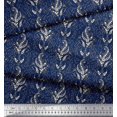 thumbnail image 3 of Soimoi Poly Georgette Fabric Leaves Block Fabric Prints by Yard 52 Inch Wide, 3 of 5