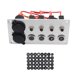 thumbnail image 2 of Universal 4 Ways Rocker Switch Panel Accessories 4.8 Amp Dual USB Waterproof Voltmeter Blue LED on Off Switch 12V 24V DC for Boats Cars kusrkot Panel de interruptor basculante, 2 of 8