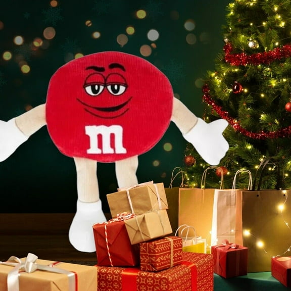 RED M&M Plush 15” Soft Stuffed Doll New M & M Authentic Holiday Gift New USA WOW