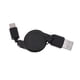 thumbnail image 2 of BRIGHTFUFU Cable de carga USB 3.1 Cable retráctil retráctil tipo C Cable de carga de alta velocidad portátil para teléfonos Android (Negro), 2 of 7