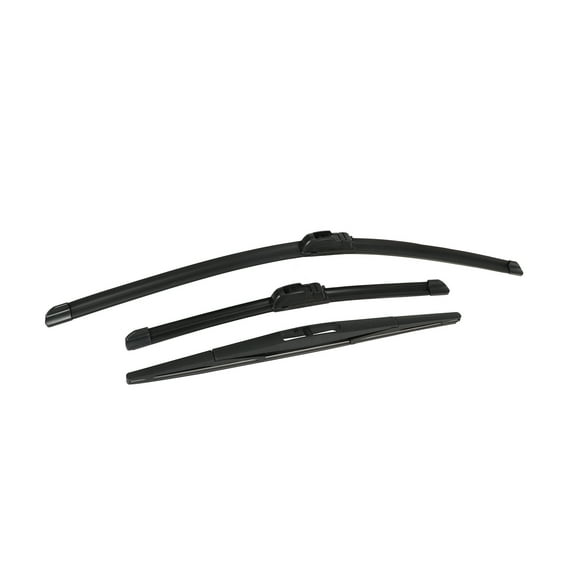 Unique Bargains 3Pcs 28" 13" 14" Front Rear Windshield Wiper Blade Set for Fit