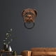 thumbnail image 5 of Llamador de puerta de diseño antiguo con forma de perro decorativo, adorno de pared de resina Bulldog inglés, 5 of 8