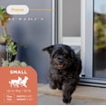 thumbnail image 3 of Hakuna Pets Small Silver Mesh Patio Pet Door, Suitable for Screen Sliding Doors, for Dogs & Cats up to 11 lbs, 3 of 10