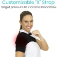 thumbnail image 3 of Shoulder Stability Brace - Injury Recovery Compression Support Sleeve - for Rotator Cuff Injuries(Black), 3 of 5