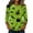 Light Green #103, variant on Halloween Shirts Women Funny 3/4 Sleeve T Shirts Horror Halloween Printed Tops Spooky Crew Neck Pullover Holiday Three Quarter Length Blouses, S