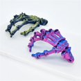 thumbnail image 4 of 1pc 3D Printed Halloween Skeleton Hands Multi-joint Movable Skull Hands Prank Ghost Claws Halloween Decoration For Home Finger Model, 4 of 4