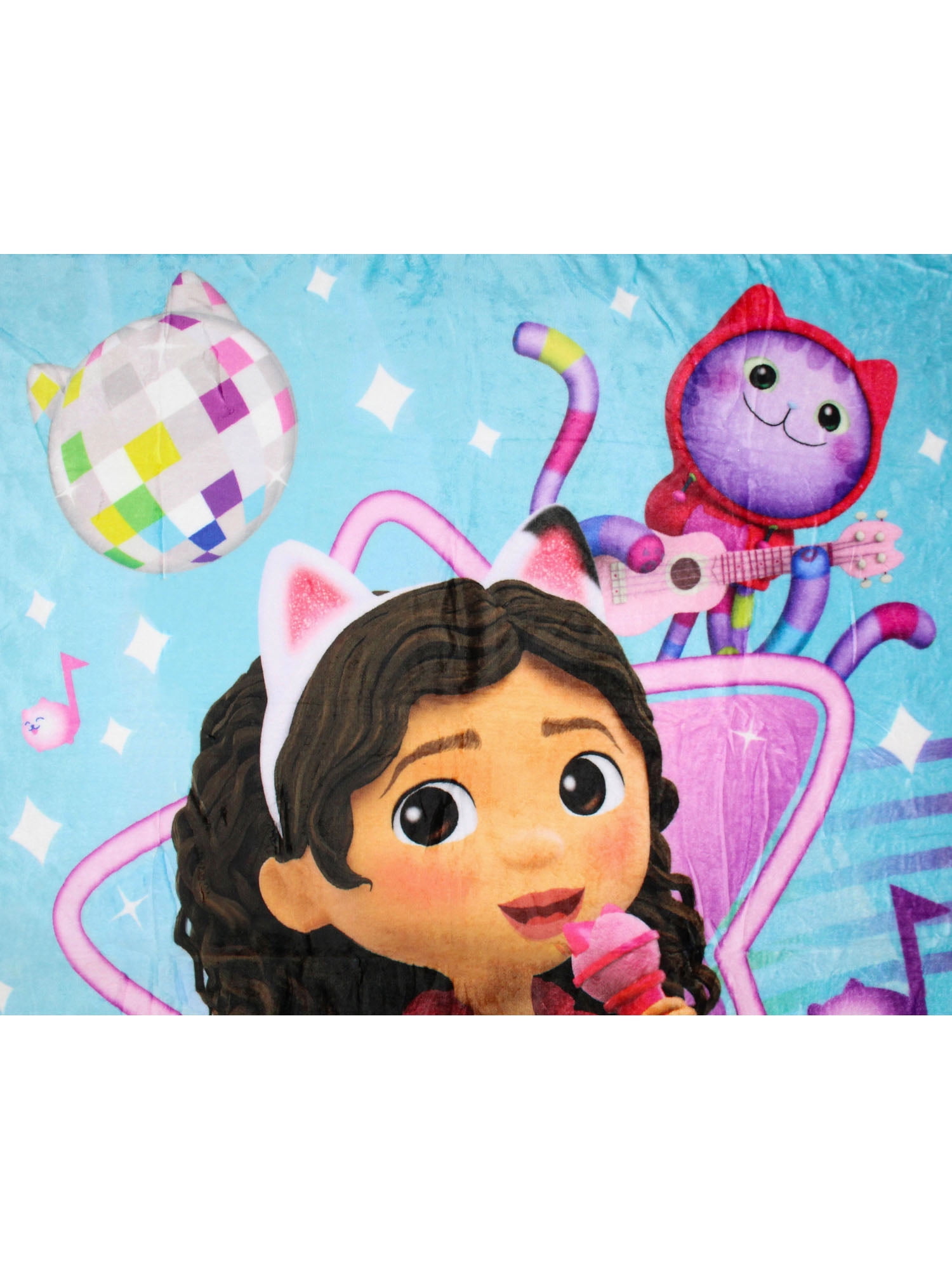 Gabby's Dollhouse Gabby Cats Concert DJ Catnip Pandy Paws Throw Blanket 46"x60" Soft Fleece Throw Blanket for Bed Couch