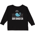 thumbnail image 3 of Inktastic San Diego California Whale Boys or Girls Long Sleeve Toddler T-Shirt, 3 of 5