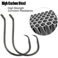 thumbnail image 4 of 100pcs Circle Fishing Hooks Octopus Offset 1/0-10/0 Ultra Sharp Saltwater, 4 of 6