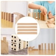 thumbnail image 3 of CHICHUMID 10Pcs Wood Color Domino Trays Modern DIY Domino Racks for Educational Users, 3 of 8