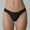 Black, variant on Womens Seamless Thong No Show Underwear Breathable Lace Trim Panties Soft Nylon Spandex Pink,Size XL