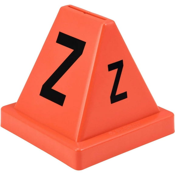 Lettered Cones, A-Z, 4-1/2"L x 4-1/2"W x 4-3/8"H, Red