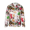 thumbnail image 1 of Fotbe Christmas Gingerbread Cookies Chaqueta con Protección Solar UPF 50+ para Hombre y Mujer, Camisa con Capucha y Bolsillos-XX-Large, 1 of 7