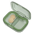 thumbnail image 6 of Unique Bargains 1 Pc Pill Case 2 Grid Mini Pill Box Clear Green, 6 of 6