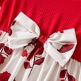 thumbnail image 6 of THDHVS Summer Dresses for Kids,Girls Casual Dresses,Girls' Summer Short Sleeve Ruffled Round Neck Lace Embroidery Dress Princess Bow Skirt, 6 of 7
