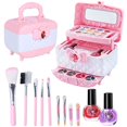 thumbnail image 1 of Princess Makeup Toy Set for Girls Multifunctional Children‘s Makeup Kit Washable Kids Makeup Simulation Kit Educational Toys Birthday Gift for 2 to 11 Year Old Girls Kids, 1 of 7