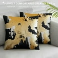 thumbnail image 3 of COMIO  Luxury Gold Foil Printing Pillow Cover Lagre Abstract Black Square Decoration Pillow Covers for Home Decoration, 3 of 5