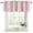 Red, White, variant on Navy Blue Vertical Stripes Curtain Valances for Windows, Kitchen Valance Window Treatments Panel 2 Pack, Geometric Farmhouse Striped Rod Pocket Short Curtains for Bathroom Bedroom 42 x 12 Inch