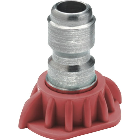 NorthStar 1/4in. Pressure Washer Quick-Couple Spray Nozzle, Size 4.0, 0° Spray, SS