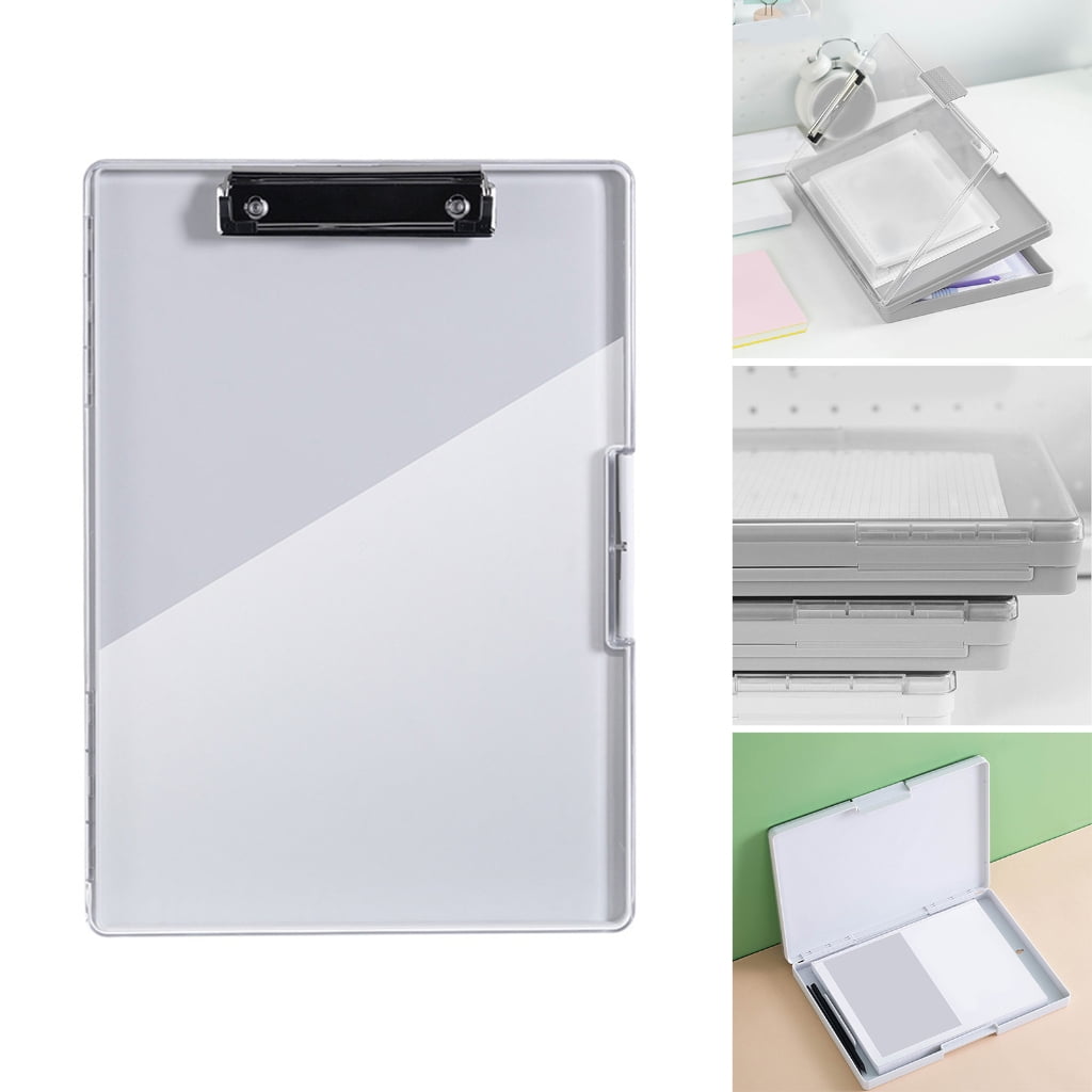 Plastic Storage A4 Clipboard with Low Profile Folder Clip Board Clipboard Folder
