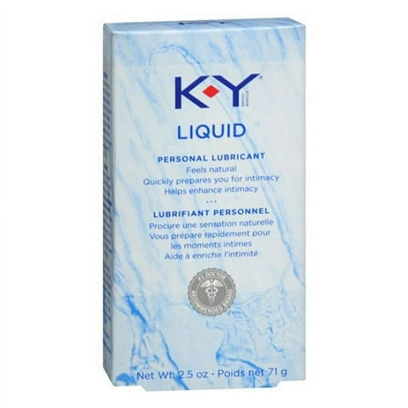 K-Y Lubrifiant Personnel Liquide Pur et Doux - 2.5 Oz, Lot de 2