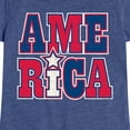 thumbnail image 3 of Instant Message - America Stacked - Toddler & Youth Girls Short Sleeve Graphic T-Shirt, 3 of 6