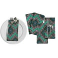 thumbnail image 5 of "S4Sassy Green Seamless Damask Dinner Table Linen Re-Usable Printed Decor Napkins Set 18 x 18""(Pack of 4)", 5 of 8