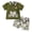 Dark Green, variant on Little Boy Clothes Set Toddler Baby Deer Embroidery Camouflage Polo Shirt & Shorts 2-Piece Hunting Style Outfit Toddler Boy Short Set