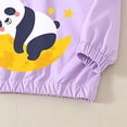 thumbnail image 4 of Bixock Toddler Girls Hooded Jackets Girls Light Jackets Kids Zip Coat Outerwear Multi Graphic Print Long Sleeve Hooded Casual Outdoor Jacket for Kids 1-11Years, 4 of 7