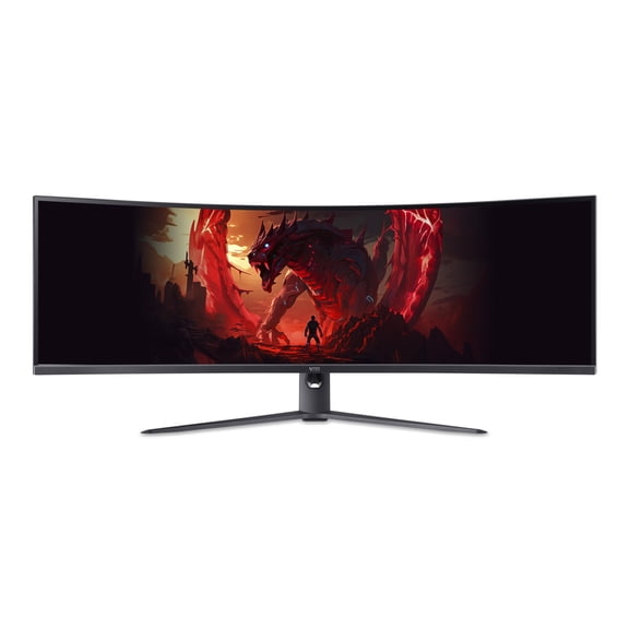 Acer Nitro 49" DQHD UltraWide (5120 x 1440) Curved Gaming Monitor, AMD Free Sync Technology, 240Hz, 3ms, 32:9 Aspect Ratio, Black, EI491CUR W3biiphx