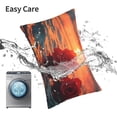 thumbnail image 5 of Kdxio Cotton Pillow Cases 20"x30" Pillowcases,Soft and Breathable Bedroom Pillow Cases-Romantic Roses Sunset Ocean-No Pillow Core, 5 of 5